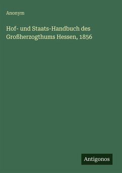 Cover Hof- und Staats-Handbuch des Großherzogthums Hessen, 1856