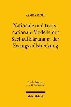 Cover Nationale und transnationale Modelle der Sachaufklärung in der Zwangsvollstreckung
