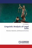 Linguistic Analysis of Legal Lexis
