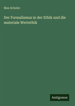 Cover Der Formalismus in der Ethik und die materiale Wertethik