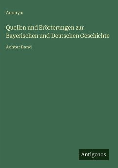 Cover Quellen und Erörterungen zur Bayerischen und Deutschen Geschichte