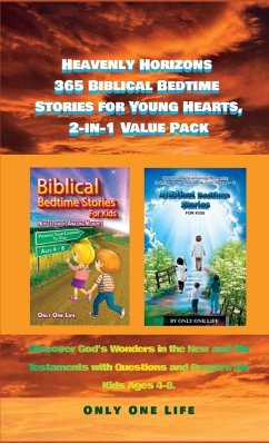 Cover Heavenly Horizons 365 Biblical Bedtime Stories for Young Hearts, 2-in-1 Value Pack