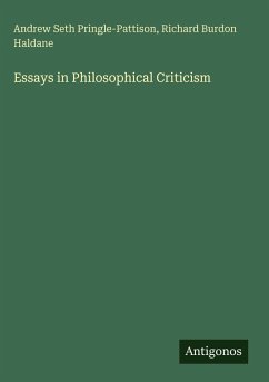 Cover Essays in Philosophical Criticism