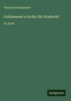 Cover Goltdammer's Archiv für Strafrecht