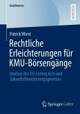 Rechtliche Erleichterungen für KMU-Börsengänge (eBook, PDF)
