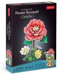 Cover CUBICFUN - 3D Puzzle Blumentopf Kamelie 109 Teile
