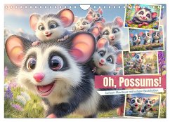 Cover Oh, Possums! Cartoon-Abenteuer mit lustigen Beutelratten (Wandkalender 2026 DIN A4 quer), CALVENDO Monatskalender