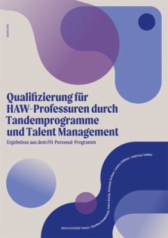 Cover Qualifizierung für HAW-Professuren durch Tandemprogramme und Talent Management