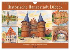 Cover Historische Hansestadt Lübeck (Wandkalender 2026 DIN A4 quer), CALVENDO Monatskalender