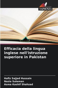 Cover Efficacia della lingua inglese nell'istruzione superiore in Pakistan