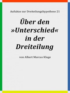 Cover Über den »Unterschied« in der Dreiteilung (eBook, ePUB)