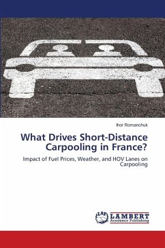 What Drives Short-Distance Carpooling in France? - Romanchuk, Ihor