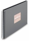 Hama Fine Art Spiral Steingrau 36x32 50 schwarze Seiten 9841