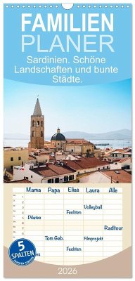 Familienplaner 2026 - Sardinien. Schöne Landschaften und bunte Städte. mit 5 Spalten (Wandkalender, 21 x 45 cm) CALVENDO Familienplaner 2026 - Sardinien. Schöne Landschaften und bunte Städte. mit 5 Spalten (Wandkalender, 21 x 45 cm) CALVENDO