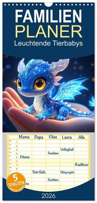 Familienplaner 2026 - Leuchtende Tierbabys mit 5 Spalten (Wandkalender, 21 x 45 cm) CALVENDO Familienplaner 2026 - Leuchtende Tierbabys mit 5 Spalten (Wandkalender, 21 x 45 cm) CALVENDO