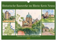 Cover Historische Bauwerke im Rhein-Kreis Neuss (Wandkalender 2026 DIN A3 quer), CALVENDO Monatskalender