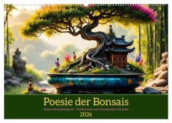 Poesie der Bonsais (Wandkalender 2026 DIN A2 quer), CALVENDO Monatskalender