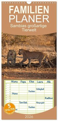 Familienplaner 2026 - Sambias großartige Tierwelt mit 5 Spalten (Wandkalender, 21 x 45 cm) CALVENDO Familienplaner 2026 - Sambias großartige Tierwelt mit 5 Spalten (Wandkalender, 21 x 45 cm) CALVENDO