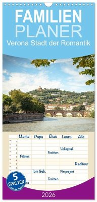 Cover Familienplaner 2026 - Verona Stadt der Romantik mit 5 Spalten (Wandkalender, 21 x 45 cm) CALVENDO