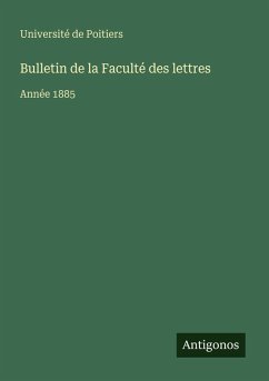 Bulletin de la Faculté des lettres - Université de Poitiers