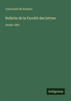 Bulletin de la Faculté des lettres - Université de Poitiers