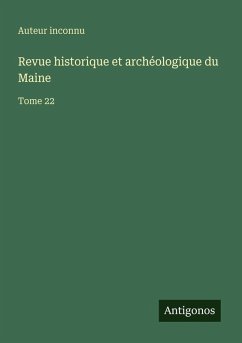 Cover Revue historique et archéologique du Maine