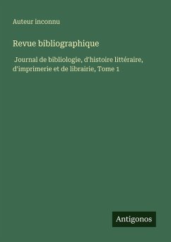Cover Revue bibliographique