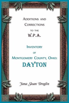 Cover Additions and Corrections to the W.P.A. Inventory of Montgomery County, Ohio