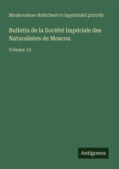 Cover Bulletin de la Société Impériale des Naturalistes de Moscou