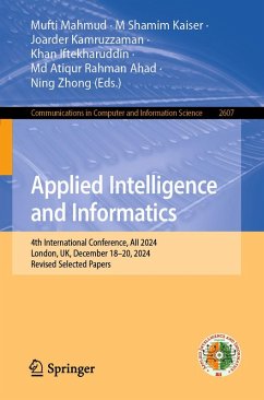Applied Intelligence and Informatics (eBook, PDF)