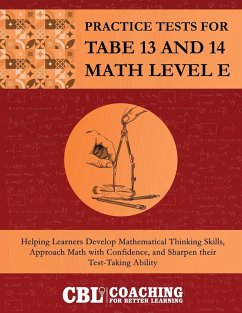 Cover Practice Tests for TABE 13 and 14 Math Level E