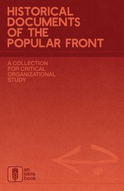 Cover Historical Documents of the Popular Front