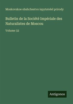 Cover Bulletin de la Société Impériale des Naturalistes de Moscou