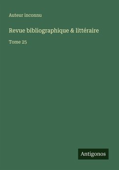 Cover Revue bibliographique & littéraire