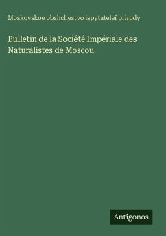 Cover Bulletin de la Société Impériale des Naturalistes de Moscou