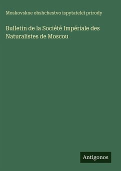 Cover Bulletin de la Société Impériale des Naturalistes de Moscou
