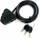 Braun Stahlkabelschloss 180cm für Wildkameras