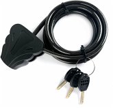 Braun Stahlkabelschloss 180cm für Wildkameras