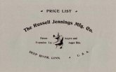Russell Jennings Manufacturing Company Trade Catalog, 1899 (eBook, ePUB) Russell Jennings Manufacturing Company Trade Catalog, 1899 (eBook, ePUB)
