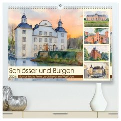 Cover Schlösser und Burgen - Romantische Reise durch Nordrhein-Westfalen (hochwertiger Premium Wandkalender 2026 DIN A2 quer), Kunstdruck in Hochglanz