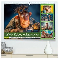 Cover Kaffee, Kabel, Katastrophen (hochwertiger Premium Wandkalender 2026 DIN A2 quer), Kunstdruck in Hochglanz
