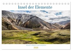 Insel der Elemente - Island in Bildern und Gedanken (Tischkalender 2026 DIN A5 quer), CALVENDO Monatskalender
