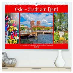 Cover Oslo - Stadt am Fjord (hochwertiger Premium Wandkalender 2026 DIN A2 quer), Kunstdruck in Hochglanz