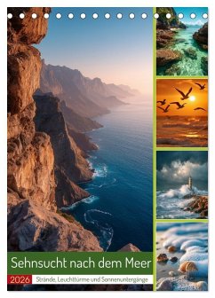 Sehnsucht nach dem Meer (Tischkalender 2026 DIN A5 hoch), CALVENDO Monatskalender Sehnsucht nach dem Meer (Tischkalender 2026 DIN A5 hoch), CALVENDO Monatskalender
