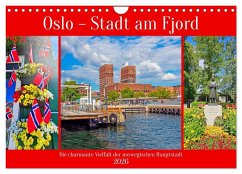 Cover Oslo - Stadt am Fjord (Wandkalender 2026 DIN A4 quer), CALVENDO Monatskalender