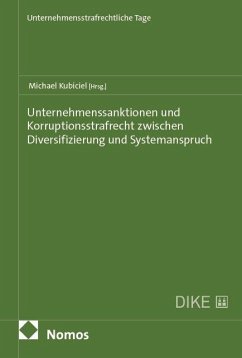 Cover Unternehmenssanktionen und Korruptionsstrafrecht zwischen Diversifizierung und Systemanspruch