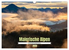 Cover Malerische Alpen - Fesselnde Landschaften (Wandkalender 2026 DIN A3 quer), CALVENDO Monatskalender