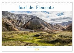 Cover Insel der Elemente - Island in Bildern und Gedanken (Wandkalender 2026 DIN A3 quer), CALVENDO Monatskalender