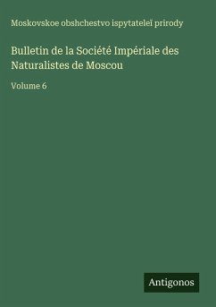 Cover Bulletin de la Société Impériale des Naturalistes de Moscou
