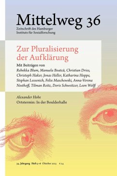 Cover Zur Pluralisierung der Aufklärung